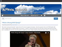 Tablet Screenshot of accidentaltheologist.com